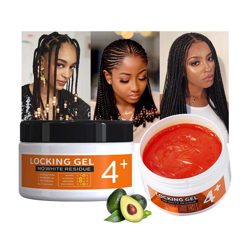 Private label dreadlock hair products alcohol-free no white residue all day locks braid gel