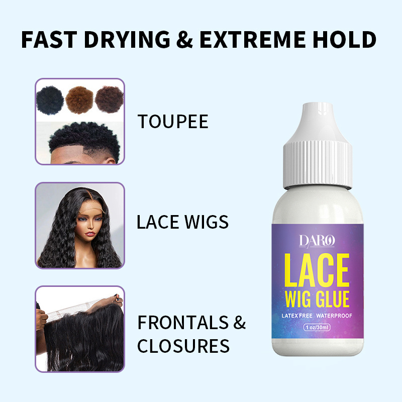 OEM hair products hair bonding glue perspiration resistant erica j lace glue for wig