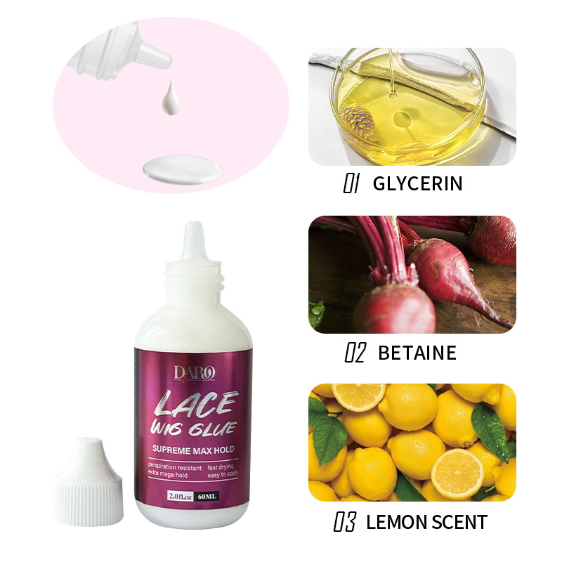 Custom lace glue vendor latex free hair extension glue colle perruque waterproof lace wig glue