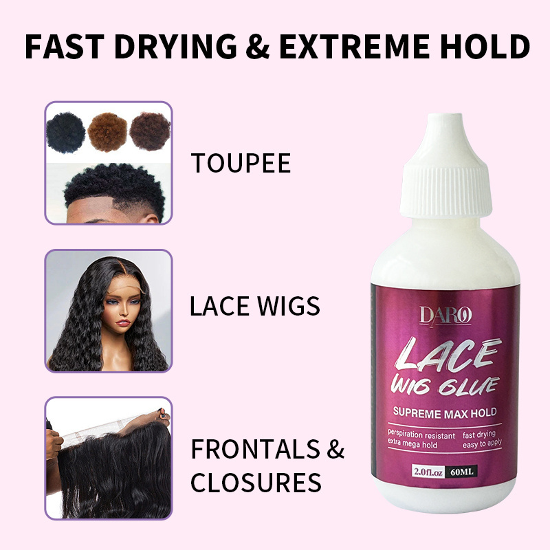 Custom lace glue vendor latex free hair extension glue colle perruque waterproof lace wig glue