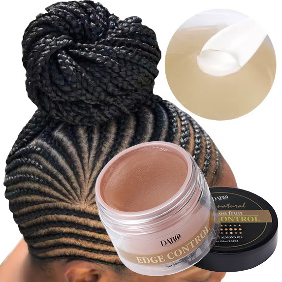 Custom logo OEM soft hold fruit scent hair wax vendor braiding gel edge control for 4c hair