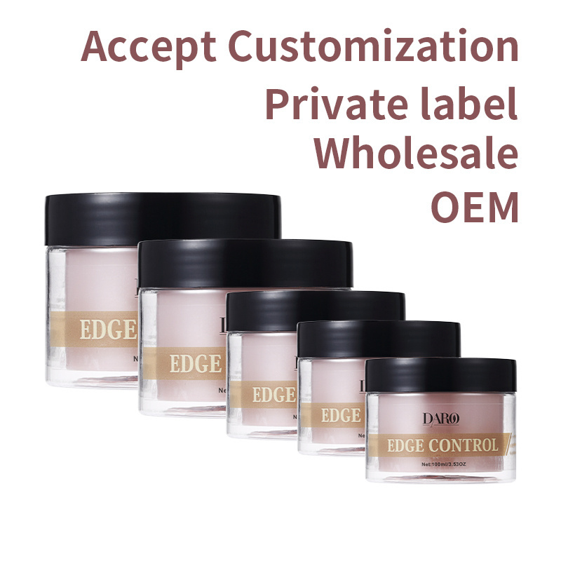 Custom logo OEM soft hold fruit scent hair wax vendor braiding gel edge control for 4c hair