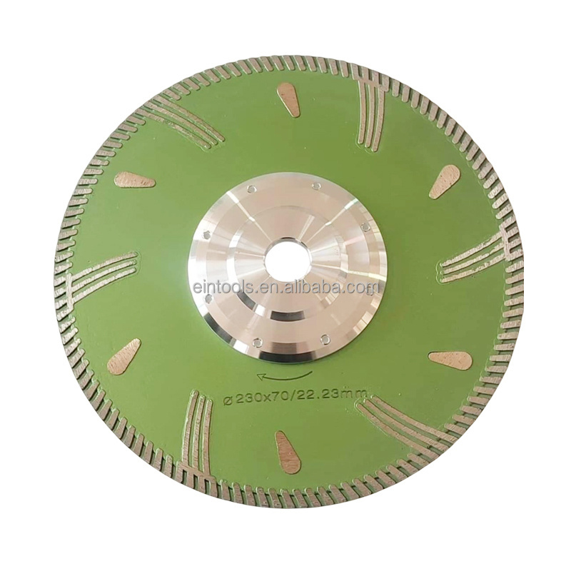 230mm diamond flange circular saw blade for angle grinder marble granite basalt stone cutting tools