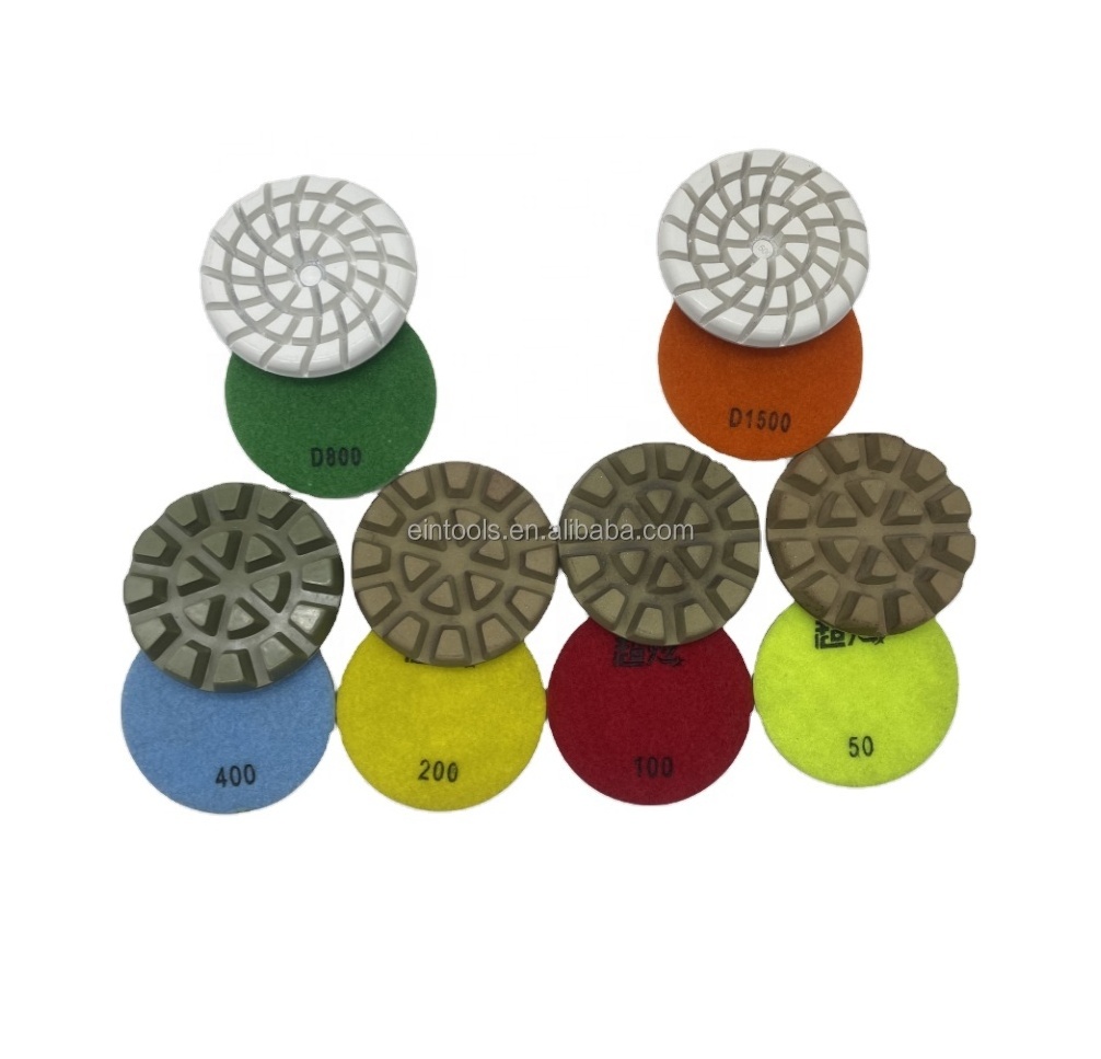 Dry Polishing Pad 3Inch 4Inch Turtle for Grinding Concrete Diamond Polishing Sanding Discs