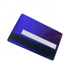 Blank Purple 4442 Chip Slot ATM Metal Credit Debit Card With Hico Magnetic Band