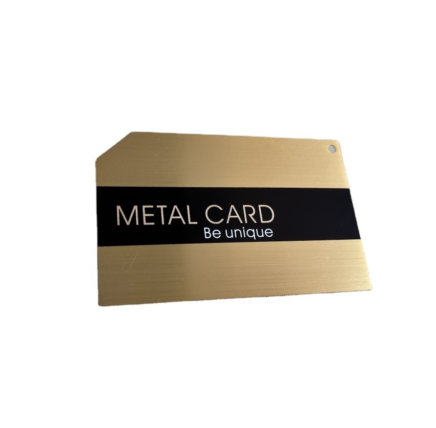 1.5mm heavy metal business card Free design customized stainless steel metal event card for souvenir