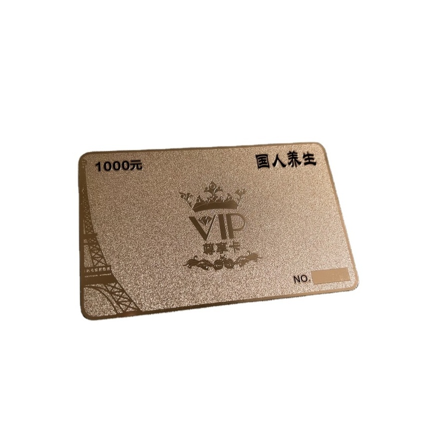 1.5mm heavy metal business card Free design customized stainless steel metal event card for souvenir