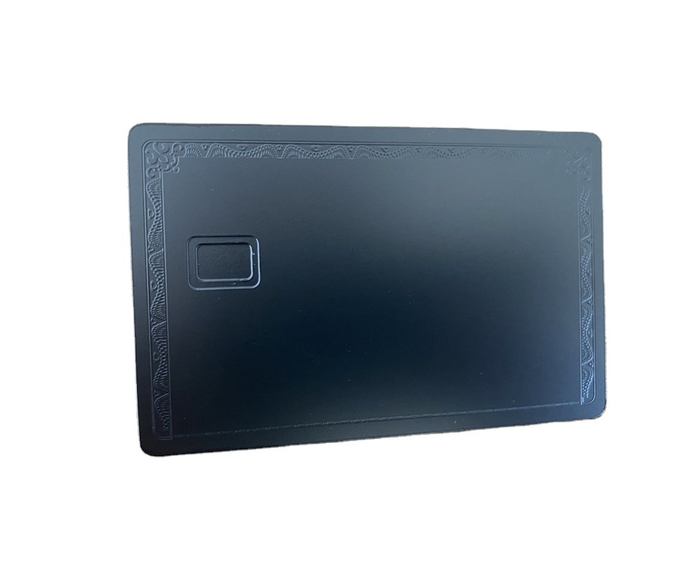 Debit ATM VISA Cards With Chip Slot And Magnetic Stripe Blank Amex Black Metal Credit Card