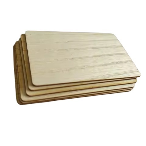 Blank White Oak Printing Magnetic Card 13.56MHz RFID NFC216 Hotel Business Access Wood Card