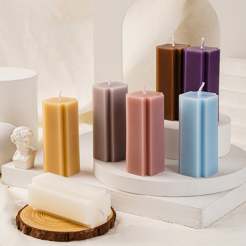 Custom Private Label Soy Wax Scented Velas Para Pecoracion Personalizadas Decorativas Pillar Candles velas aromatica