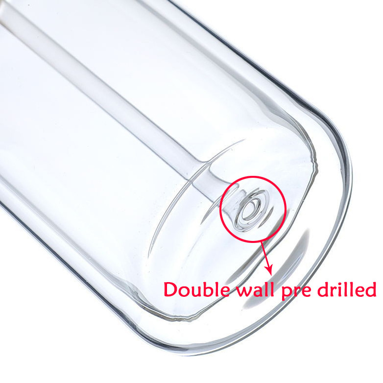 Sublimation Snow Globe Tumblers Pre Drilled Double Walled Glass New Product 12oz 16oz 20oz CLASSIC Party Beer Can Vasos 12 Oz