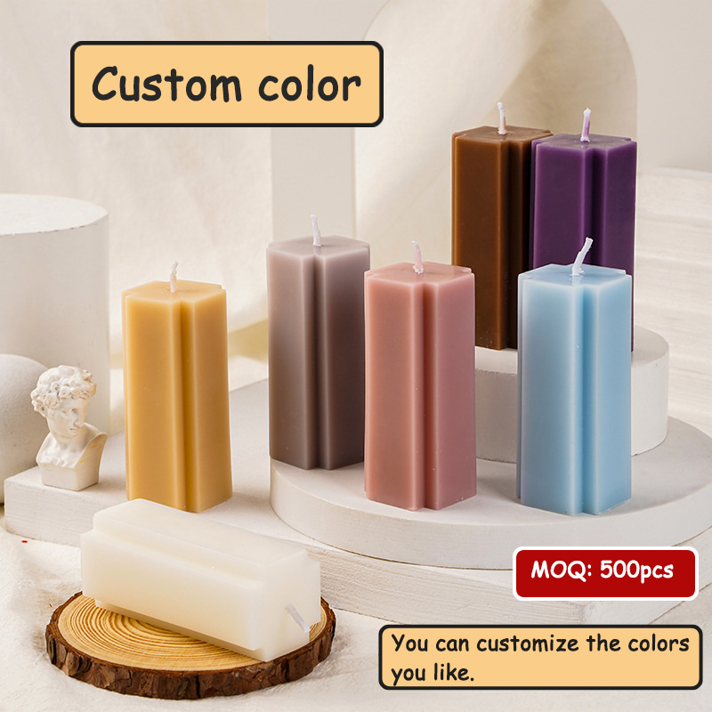 Custom Private Label Soy Wax Scented Velas Para Pecoracion Personalizadas Decorativas Pillar Candles velas aromatica