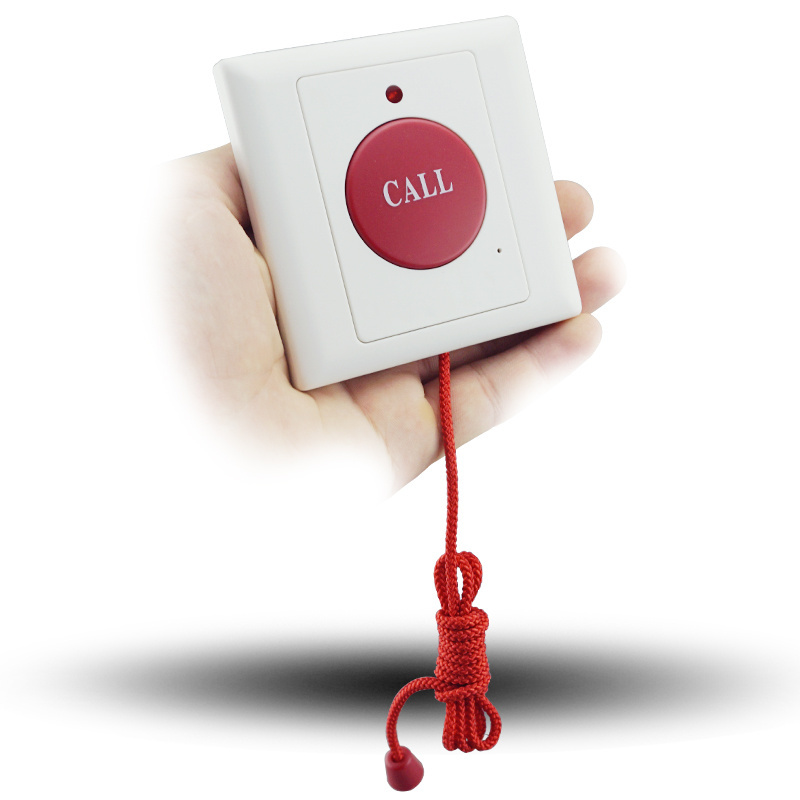 Wired Emergency nurse call button with press button& pulling rope for hospital nurse call system