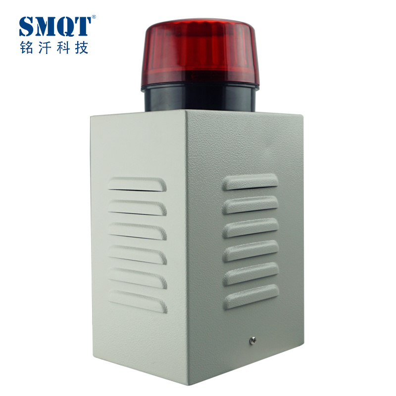 Metal box outdoor wired strobe light alarm siren