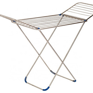 Eisho Stainless Steel X Wing Foldable Cloth Airer Garment Indoor Hanging Clothes Drying Rack