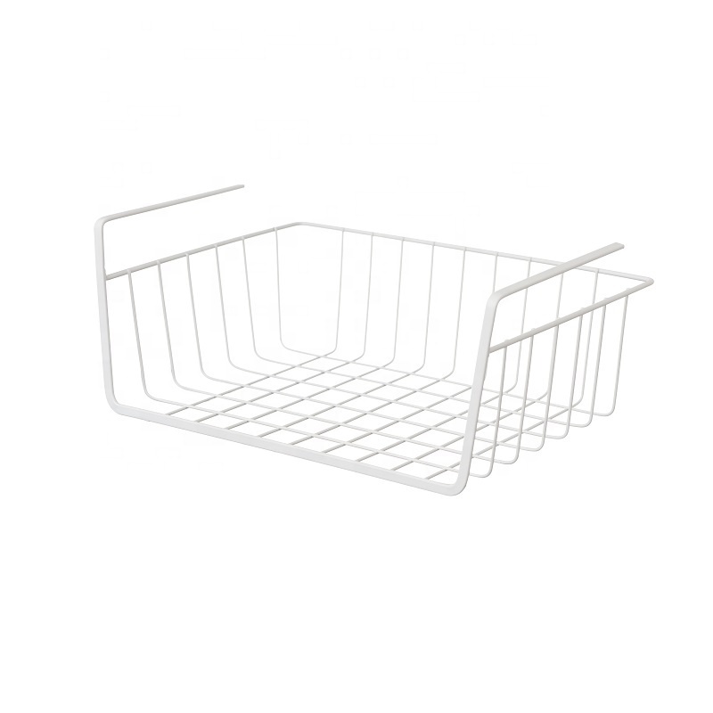 EISHO Promotion wholesale Kitchen Cabinet Metal Organizers Hanging Storage Bin Under Shelf Basket