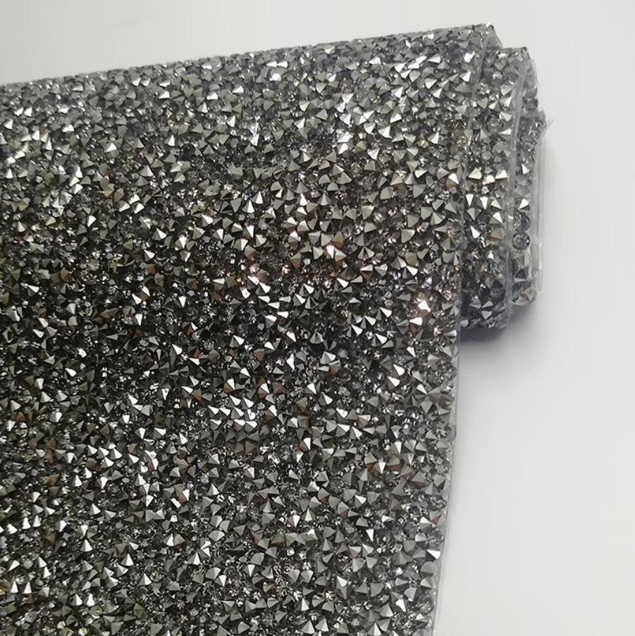 240X400mm Crystal AB 3mm adhesive  resin Rhinestone transfer Hotfix Sheet Banding Bridal Rhinestone for Dresses Shoes