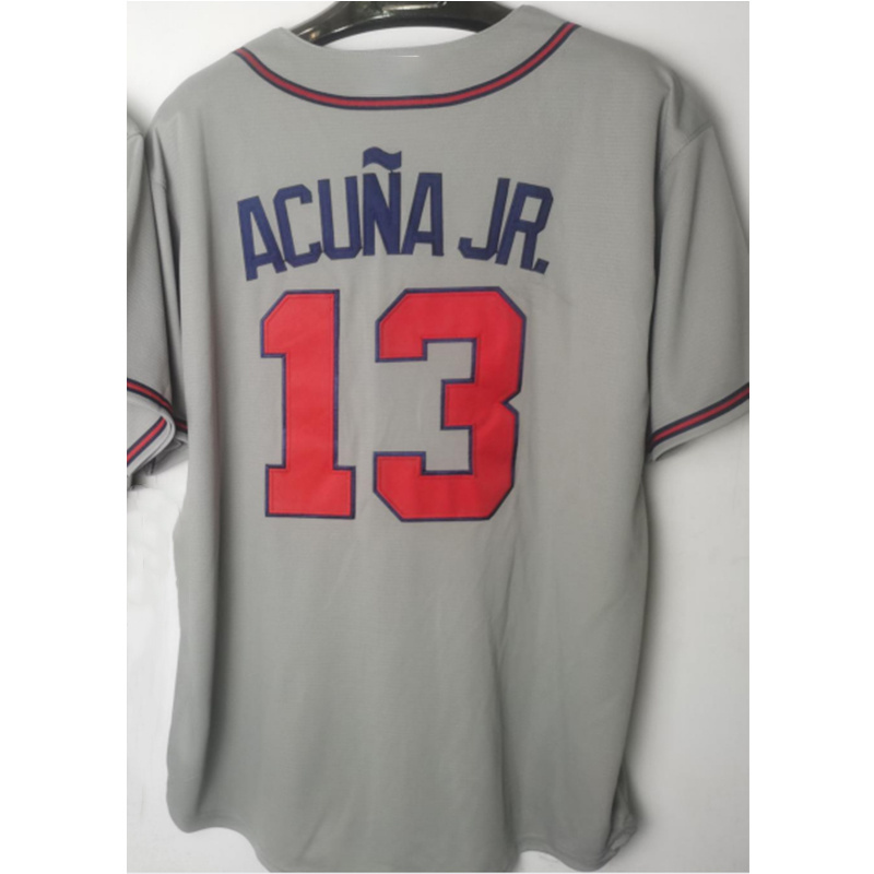 Factory Wholesale American Baseball Jersey 13 Ronald Acuna Jr. 23 Michael Harris II  Baseball Uniform Men's Sports