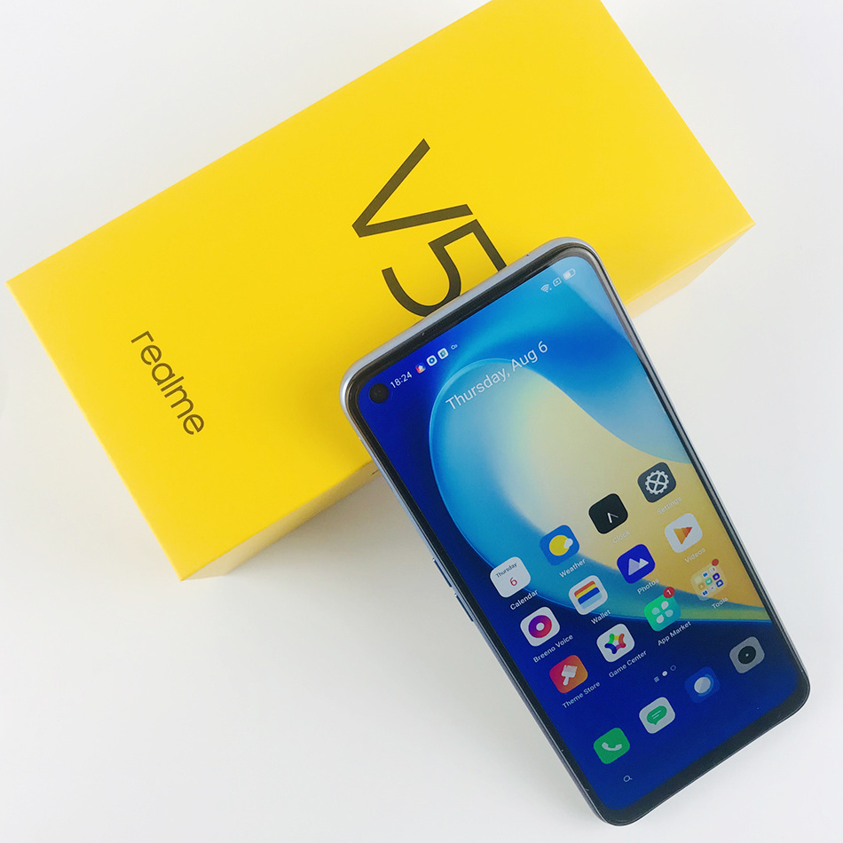 Brand New Realme V5 6GB 128GB Dimensity 720 Smartphone 5G 6.5inch 90Hz Full Display 5000mAh 48MP 30W Fast Charger Mobile phone