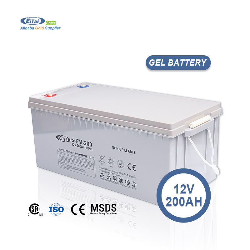 EITAI Deep Cycle Maintenance Free Lead Acid Solar Vrla 12V 100Ah 150Ah 200Ah 250Ah Gel Battery