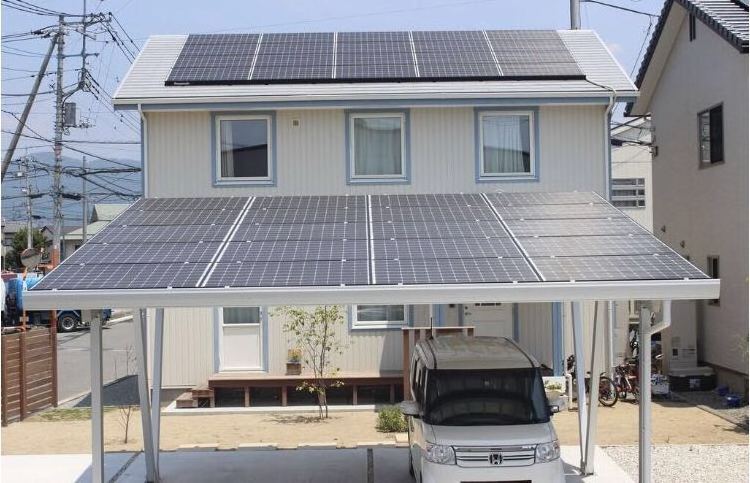 EITAI Aluminum Carport Panels Waterproof Solar Powered Garage