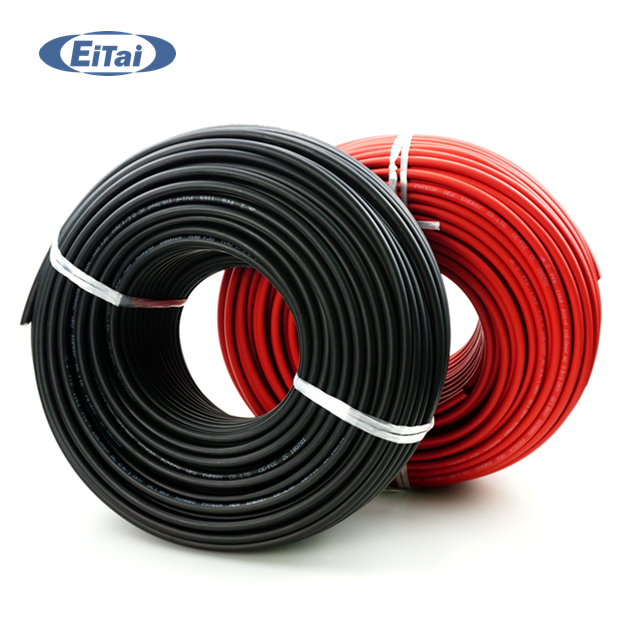 EITAI Pv1-f Solar Panel Wire Solar Cable 4mm2 Rubber Solar Cable 6mm Single Core Solar Battery Cable