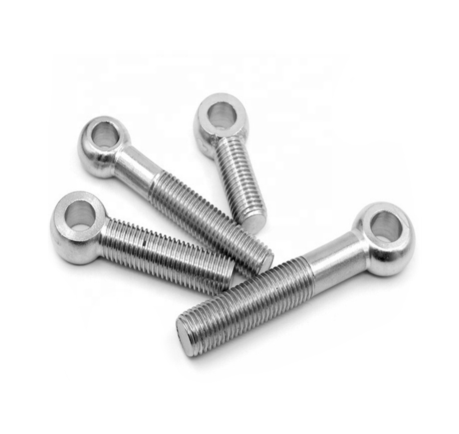 High quality lifting eye bolt stainless steel M2 M3 M4 M5 M10 M12 M24 swing fish round eye bolt and wing nut din444 din580