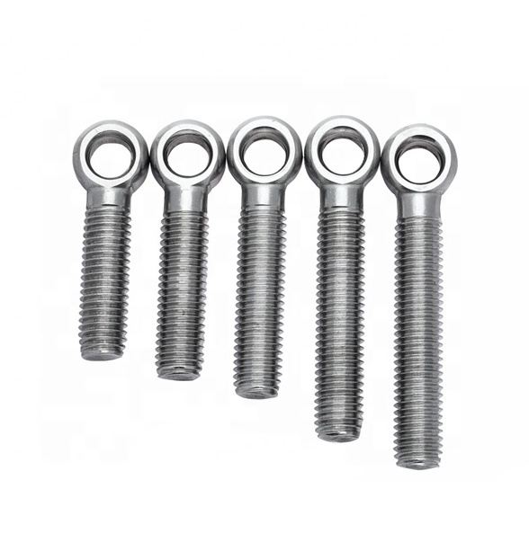 High quality lifting eye bolt stainless steel M2 M3 M4 M5 M10 M12 M24 swing fish round eye bolt and wing nut din444 din580