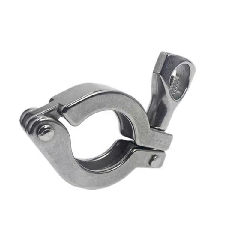 Stainless Steel SS304 Sanitary Fitting Tri Clamp Clover Sanitary Single Pin TC Clamps Quick Mount Clamp Fastener 304  Sleeve