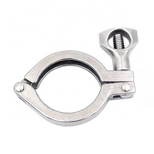 Stainless Steel SS304 Sanitary Fitting Tri Clamp Clover Sanitary Single Pin TC Clamps Quick Mount Clamp Fastener 304  Sleeve