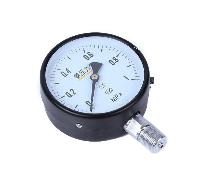 China manometer gauge black steel case ammonia pressure gauges ammonia manometer pressure gauge for different measuring range