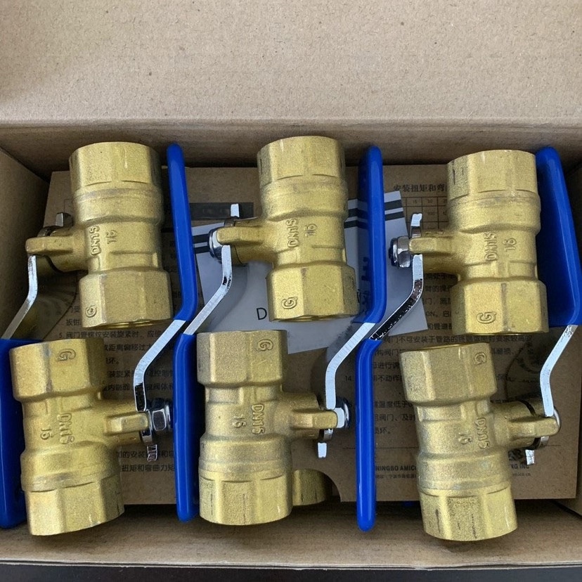 3/4 American standard brass ball valve pn16 pn25 npt bspt 2inch fitting three way lead free brass ball float valve for water gas