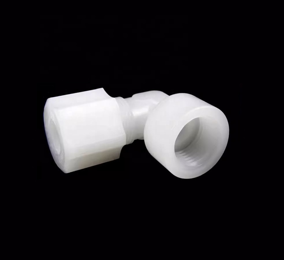 Professional PVDF 90 Degree Elbow Transition Pvdf Filter Hose Fittings pvc Swivel Plastic Joint Nipple Pvdf Male Elbows Fitting