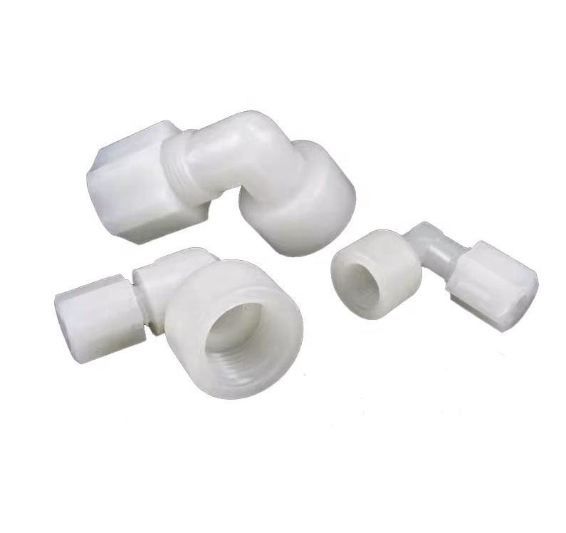 Professional PVDF 90 Degree Elbow Transition Pvdf Filter Hose Fittings pvc Swivel Plastic Joint Nipple Pvdf Male Elbows Fitting