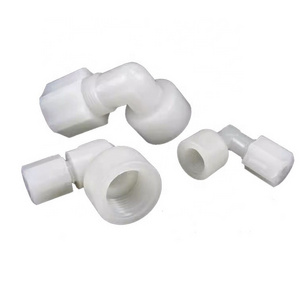 Professional PVDF 90 Degree Elbow Transition Pvdf Filter Hose Fittings pvc Swivel Plastic Joint Nipple Pvdf Male Elbows Fitting