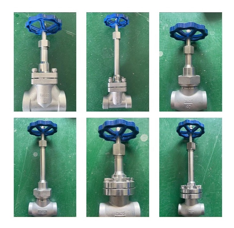 Low temperature short stem gas cryogenic stop valve control liquid oxygen liquid nitrogen LNG valve cryogenic globe valve price