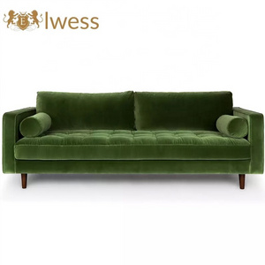 Hot Selling Outdoor Replacement Cushion Velvet Slip Cover For Sofas/Couches Chesterfield Sofa