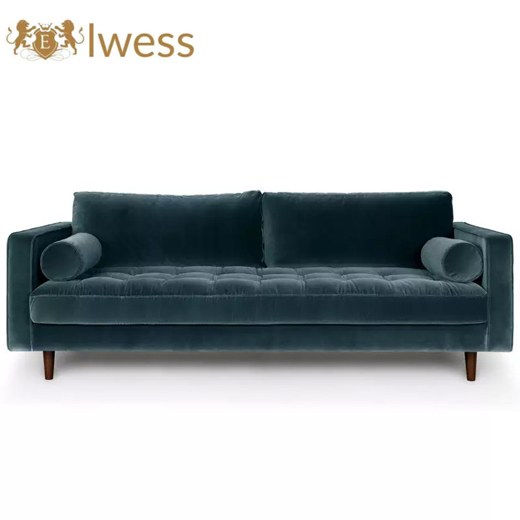 Hot Selling Outdoor Replacement Cushion Velvet Slip Cover For Sofas/Couches Chesterfield Sofa