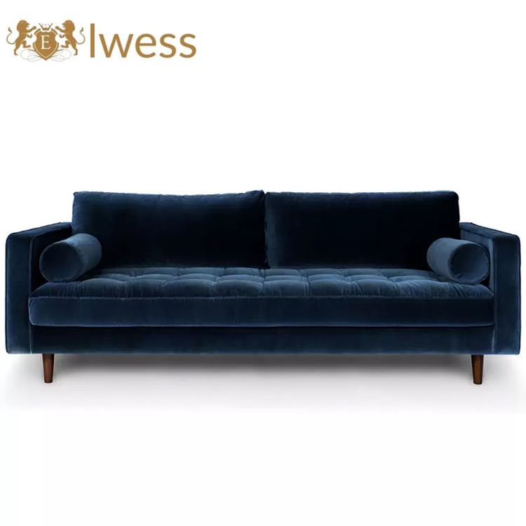 Hot Selling Outdoor Replacement Cushion Velvet Slip Cover For Sofas/Couches Chesterfield Sofa