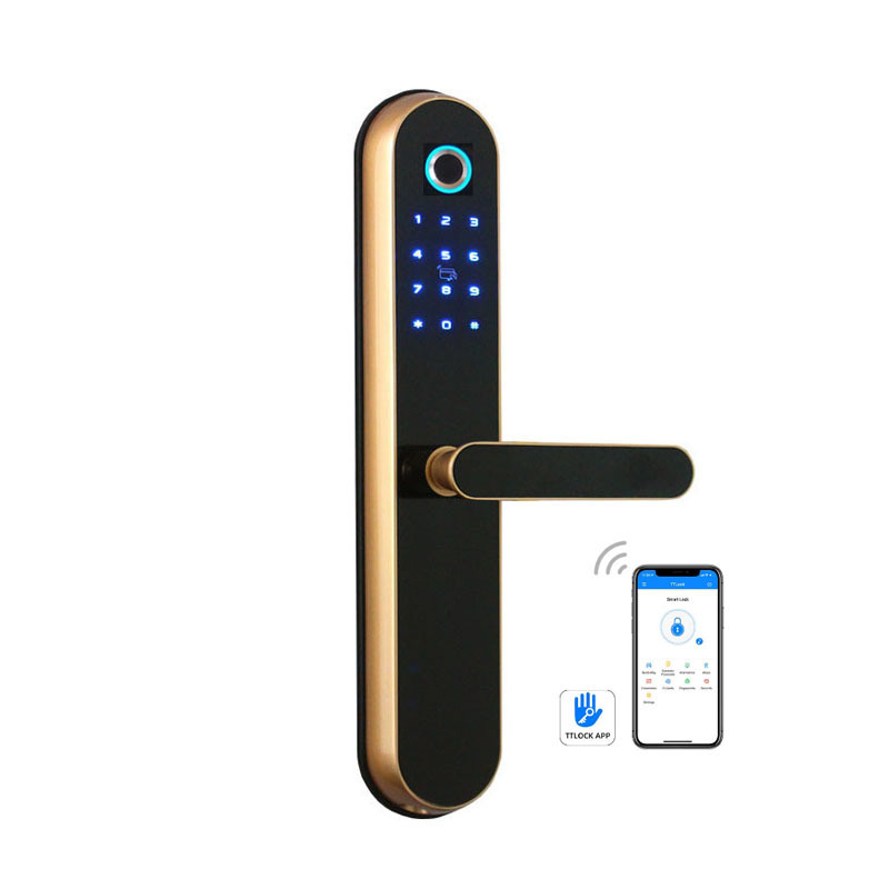 Factory Price Manufacturer Supplier Keyless Fingerprint Entry Hotel & House Smart Door Lock With Management Software System