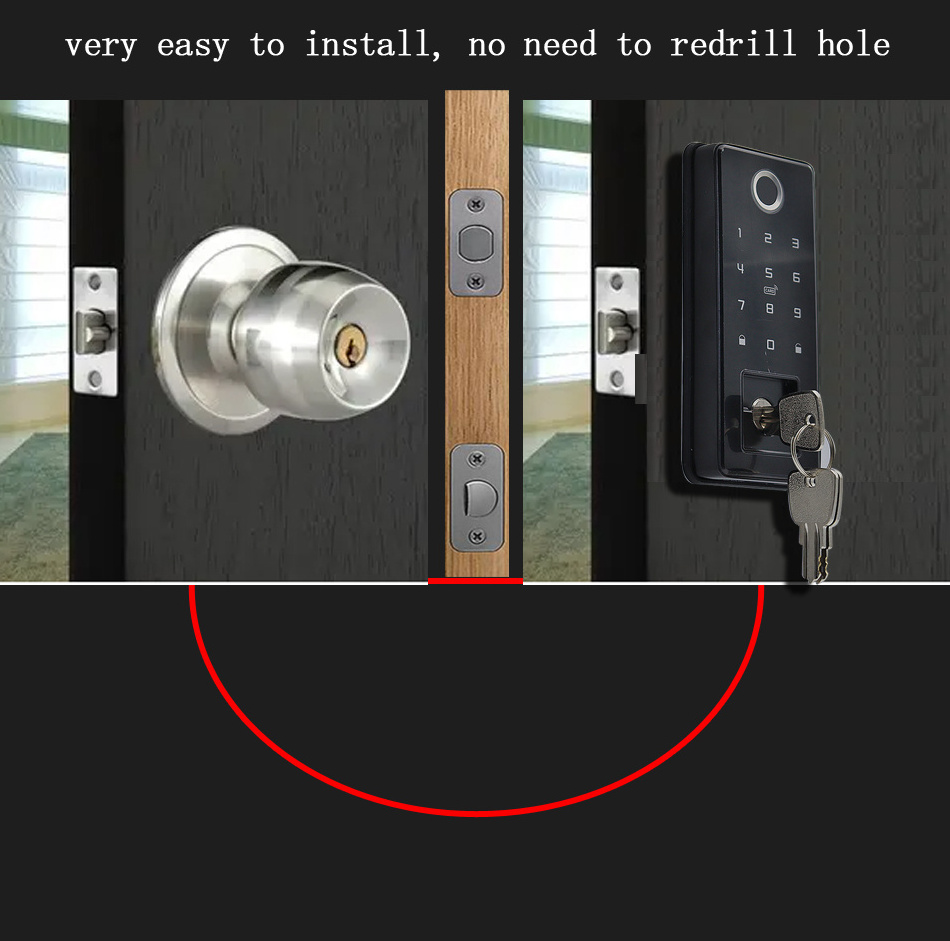 Eiysie Automatic Deadbolt Ttlock App Card Keypad Smart Door Lock  Key Fingerprint Biometric smart home