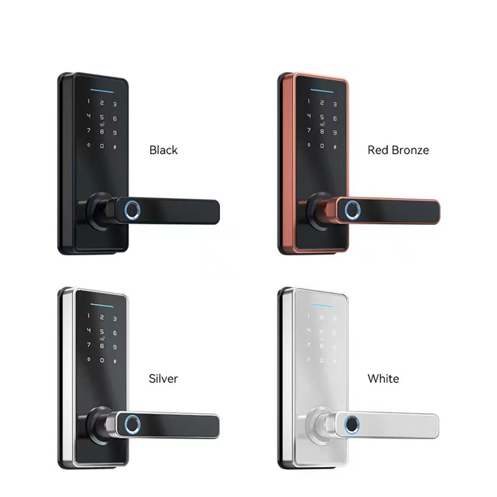 APP Home Single Latch 5050 Mortise Smart Electronic Digital Keypad NFC Code Door Lock WiFi for Home Electronic