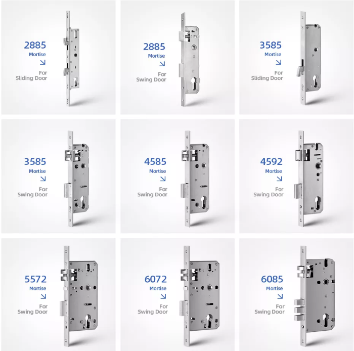 Good Quality Various Sizes Intelligent Lock Body Stainless Mortise Latch Lock for Smart Door Lock body