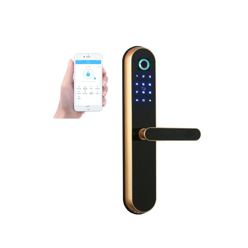 Factory Price Manufacturer Supplier Keyless Fingerprint Entry Hotel & House Smart Door Lock With Management Software System