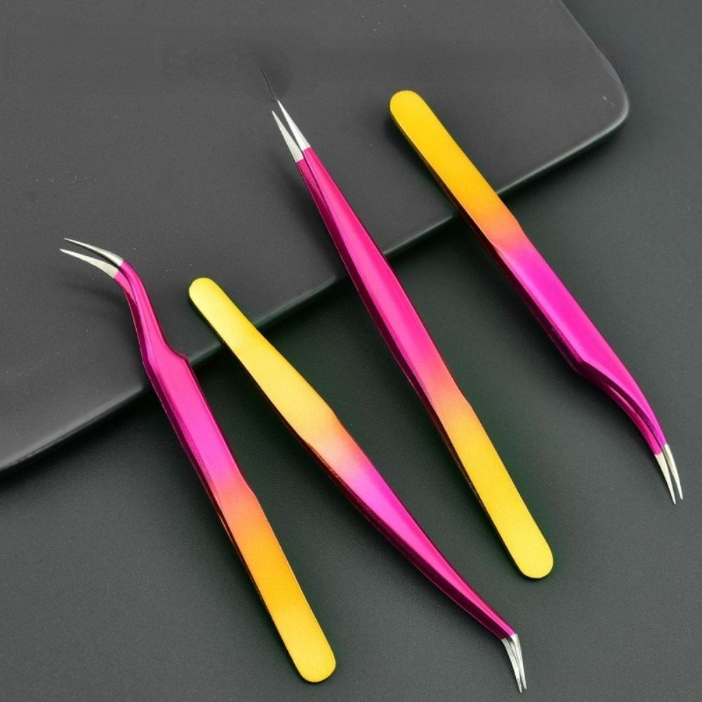 Lashes Forceps Eyebrow Clamps False Eyelashes Tweezers Eyelashes Picking Tool BY EIZA INDS