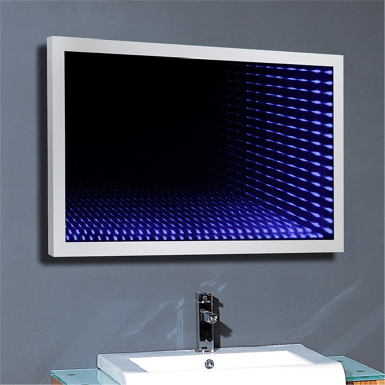 ETERNA LED 3D Decorative Lighting Infinity EU Design Backlit Tunnel Brightening Led Bathroom Mirror