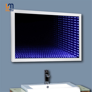 ETERNA LED 3D Decorative Lighting Infinity EU Design Backlit Tunnel Brightening Led Bathroom Mirror