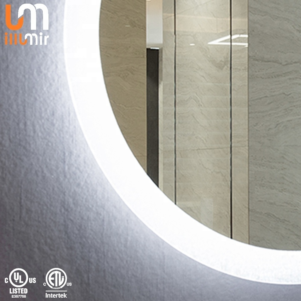 Hot Selling Bathroom Led Round Mirror for Decoration Wall Mounted Lighted Mirror 5mm Copper Free Silver Mirror Glass