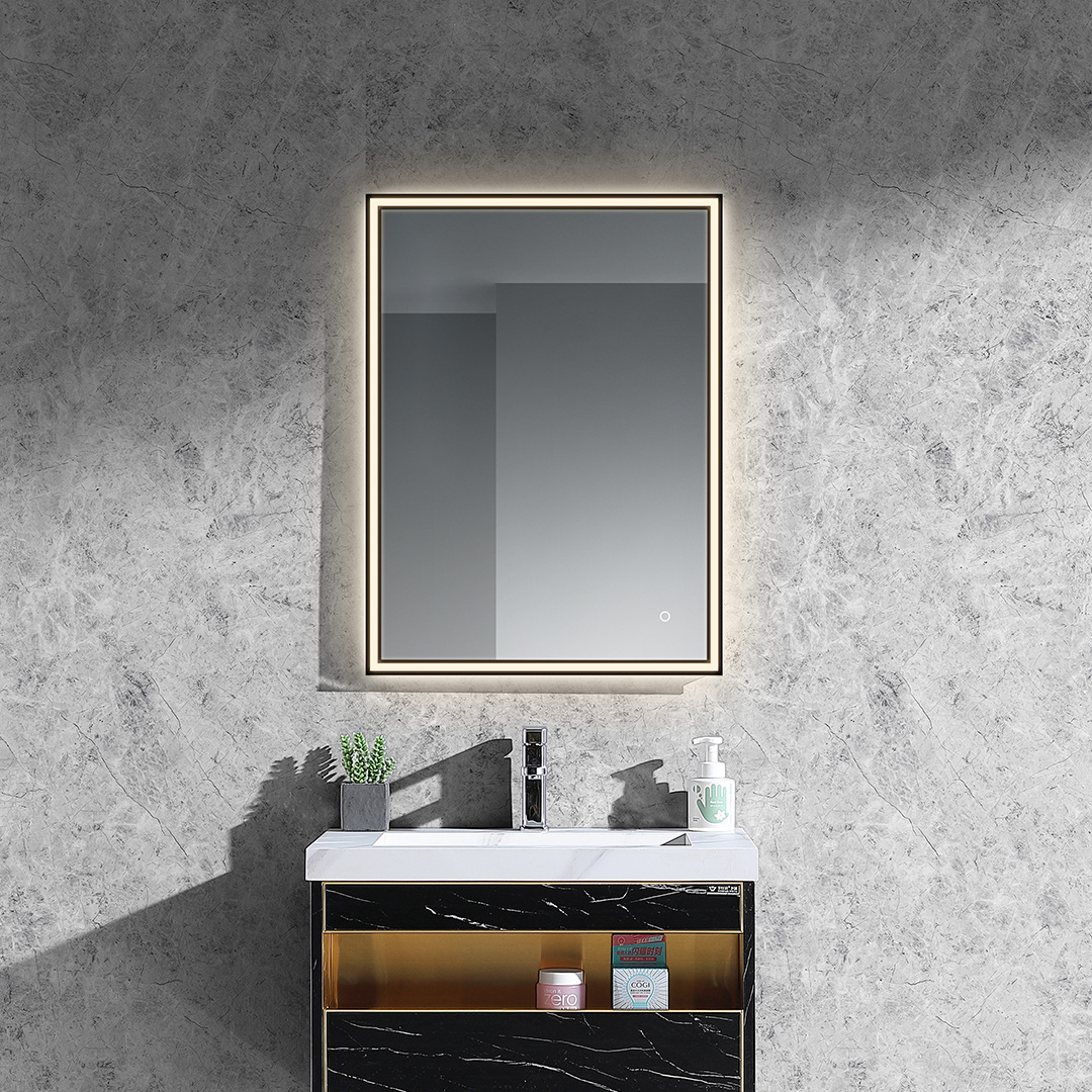 Hotel Wall Bluetooth Backlit Touch Sensor Makeup Hollywood Led Smart Bathroom Mirror with Light and Magnifying