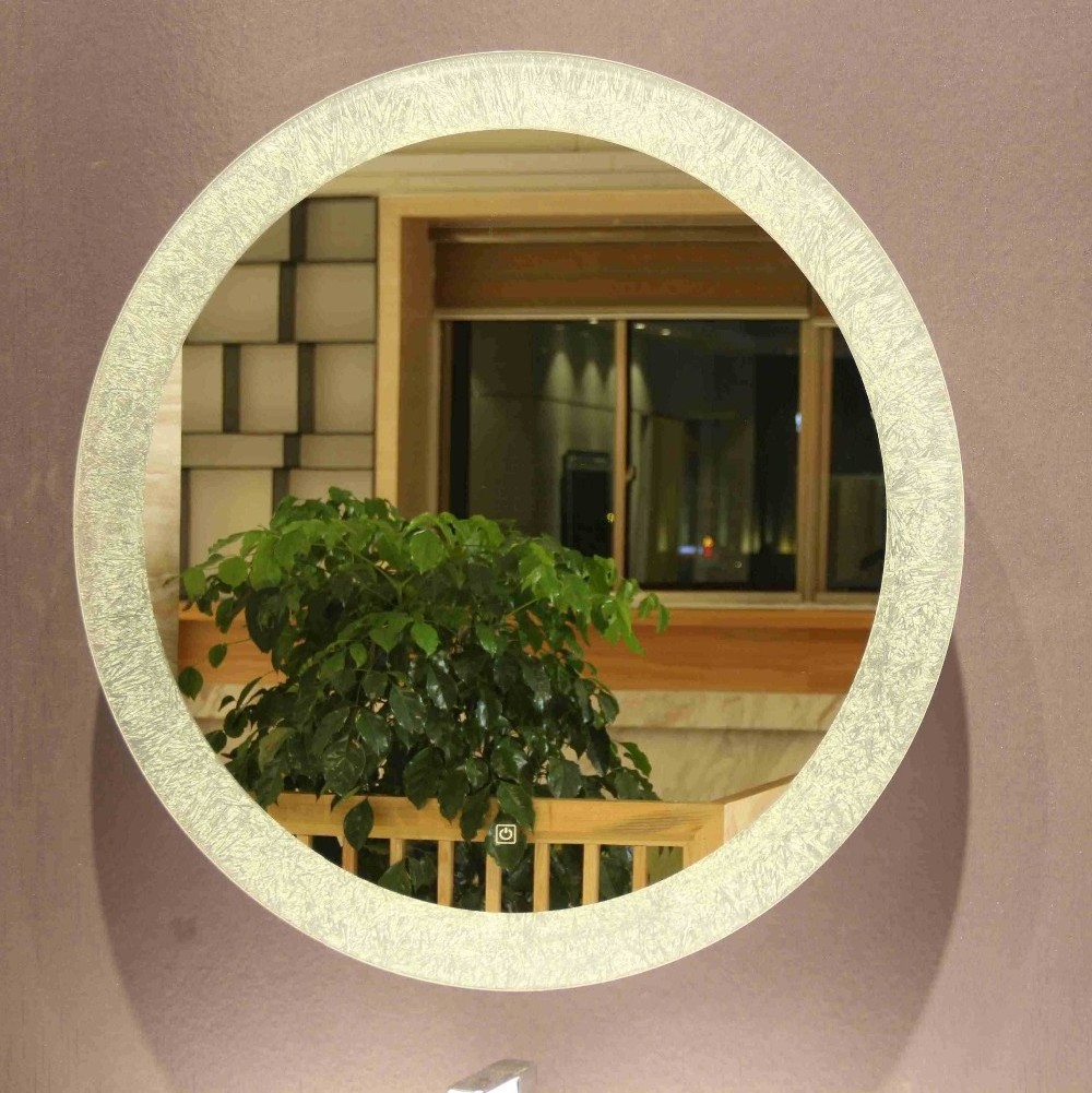 Hot Selling Bathroom Led Round Mirror for Decoration Wall Mounted Lighted Mirror 5mm Copper Free Silver Mirror Glass